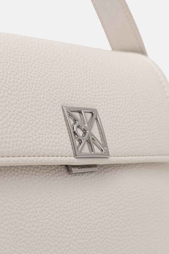 Calvin Klein torebka crossbody damska z imitacji skóry biały LV04F3425G