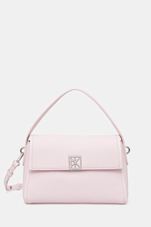 Calvin Klein torebka crossbody damska z imitacji skóry różowy LV04F3425G