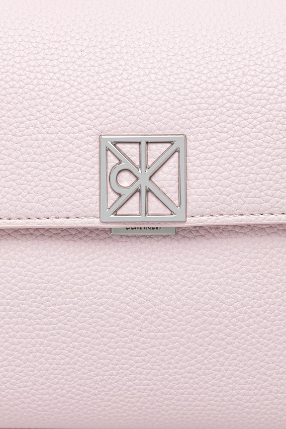 Calvin Klein torebka crossbody damska z imitacji skóry różowy LV04F3425G