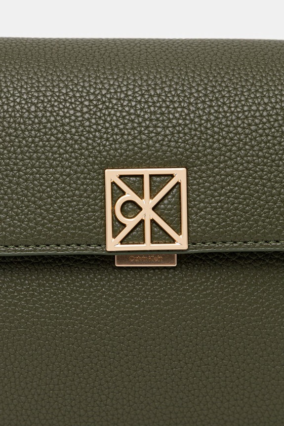 Calvin Klein crossbody kabelka dámska z imitácie kože zelená LV04F3425G