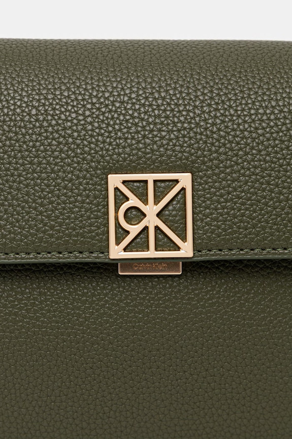 Calvin Klein crossbody kabelka dámska z imitácie kože zelená LV04F3425G