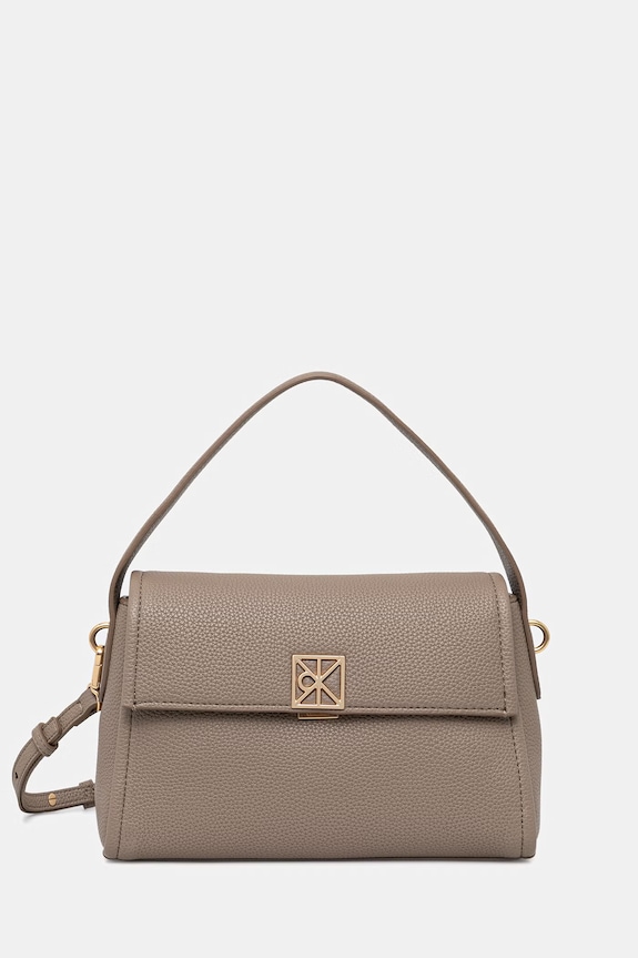 Calvin Klein torebka crossbody damska z imitacji skóry beżowy LV04F3425G