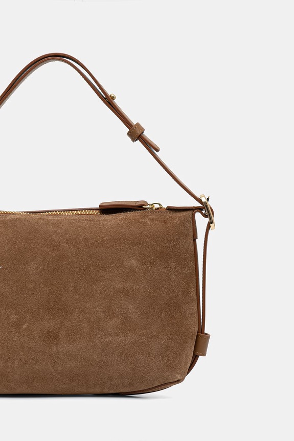 Accessori Marella borsa in pelle scamosciata MLAPUZZLE 2613513056200 marrone