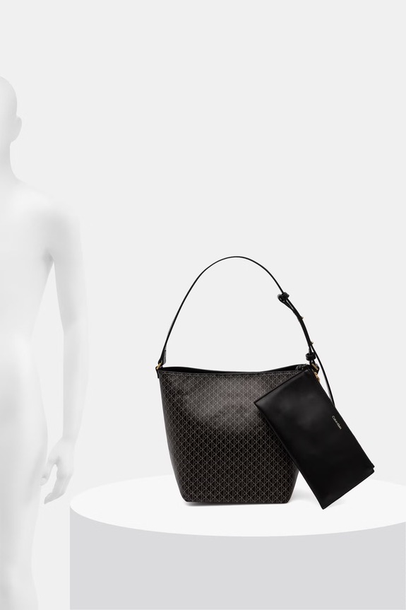 Calvin Klein torebka koszyk damska z imitacji skóry LV04F3365G