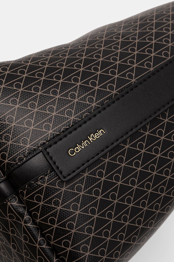 Calvin Klein torebka koszyk damska z imitacji skóry czarny LV04F3365G