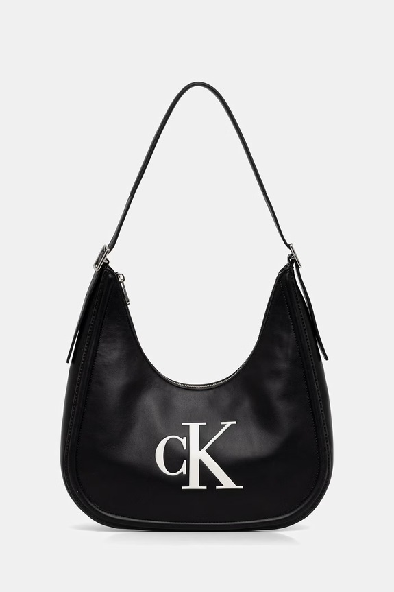 Calvin Klein baguette γυναικεία από απομίμηση δέρματος μαύρο LV04F3427G