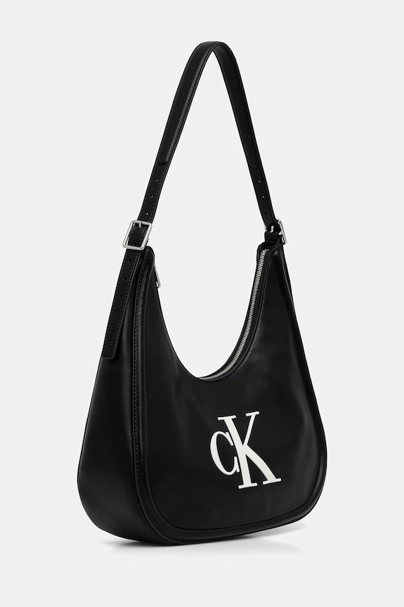 Calvin Klein baguette γυναικεία από απομίμηση δέρματος LV04F3427G μαύρο SS26