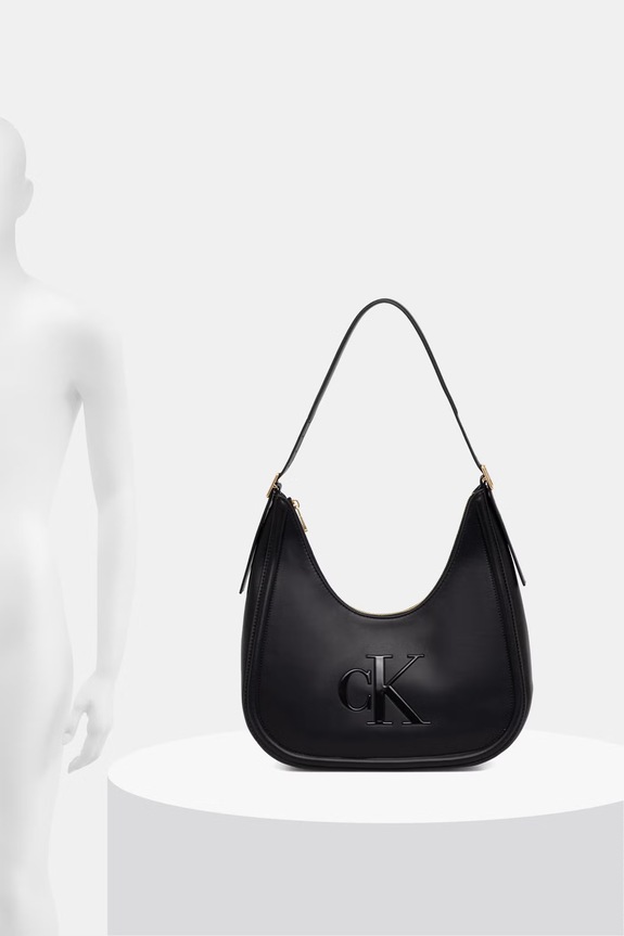 Calvin Klein Kabelka typu baguette dámska z imitácie kože LV04F3427G