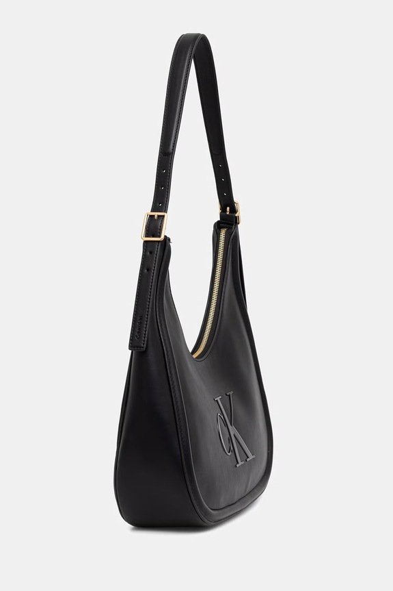 Calvin Klein Kabelka typu baguette dámska z imitácie kože LV04F3427G čierna SS26