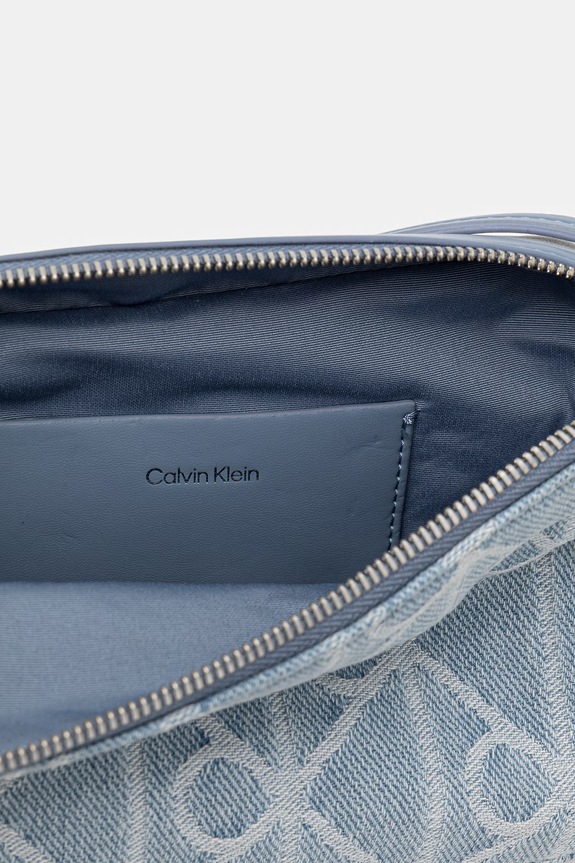 Calvin Klein torebka crossbody damska jeansowa LV04F3430G niebieski
