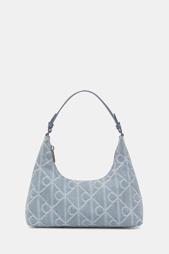 Calvin Klein torebka crossbody damska jeansowa niebieski LV04F3431G