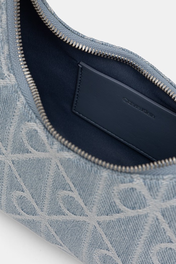 Calvin Klein torebka crossbody damska jeansowa LV04F3431G niebieski