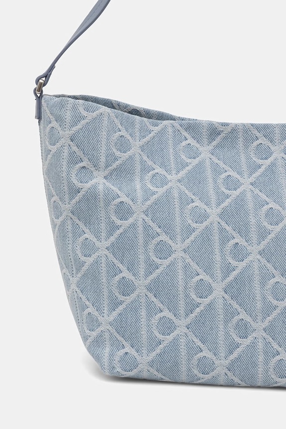 Akcesoria Calvin Klein torebka koszyk damska bawełniana LV04F3432G niebieski