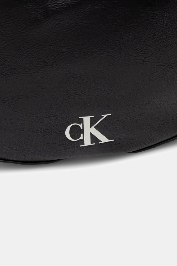 Calvin Klein félhold táska női műbőr fekete LV04F3446G