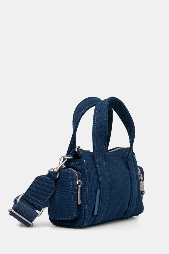 Calvin Klein crossbody kabelka dámska bavlnená LV04F3464G modrá SS26