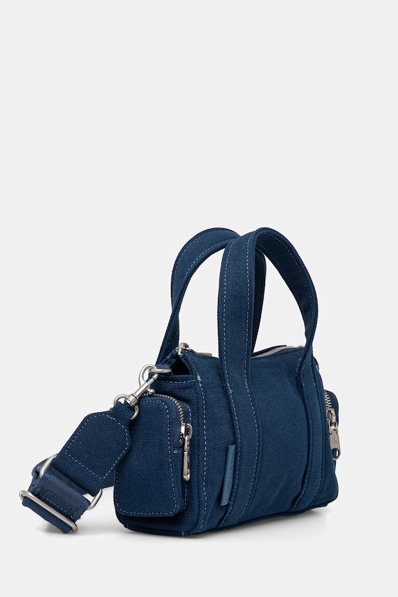 Calvin Klein crossbody kabelka dámska bavlnená LV04F3464G modrá SS26