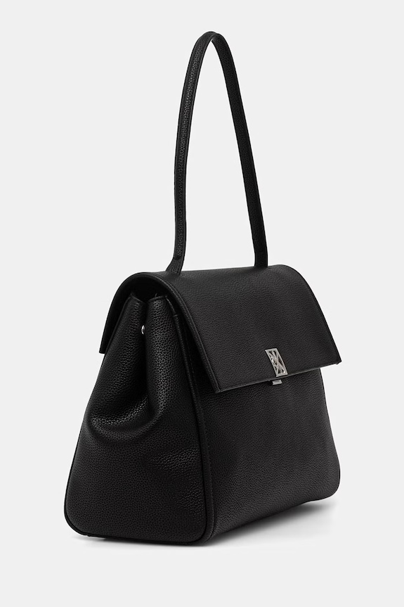Calvin Klein torebka shopper damska z imitacji skóry LV04F3494G czarny SS26