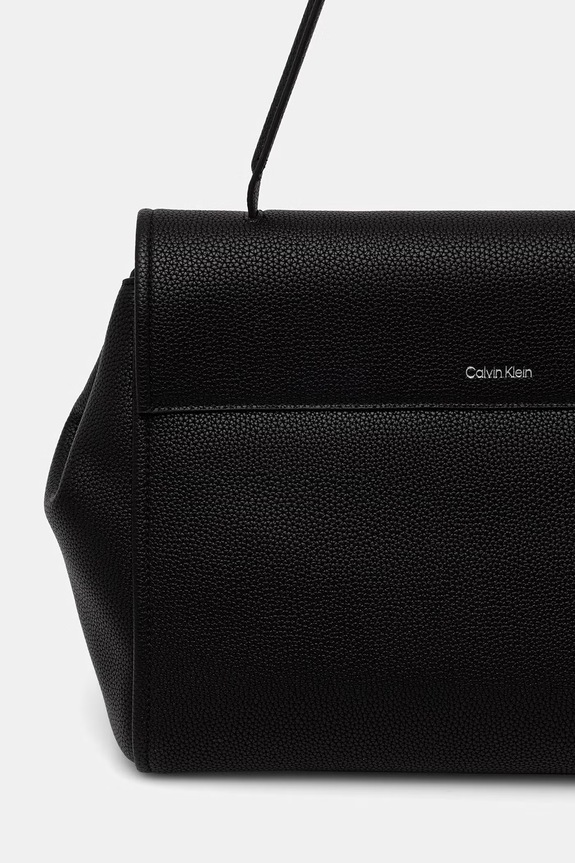 Akcesoria Calvin Klein torebka shopper damska z imitacji skóry LV04F3494G czarny