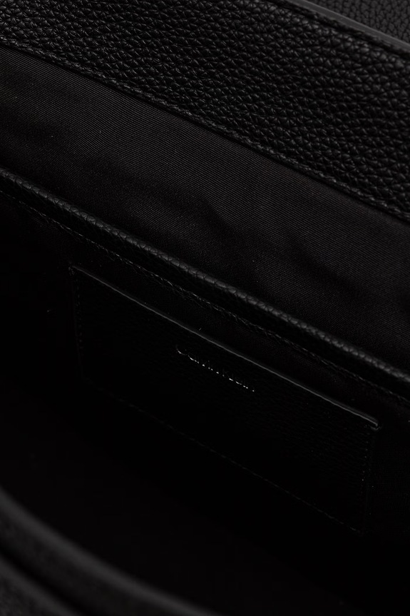 Calvin Klein torebka shopper damska z imitacji skóry LV04F3494G czarny