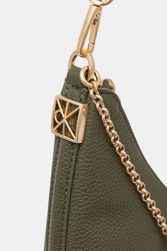 Calvin Klein torebka damska z imitacji skóry LV04F3495G zielony