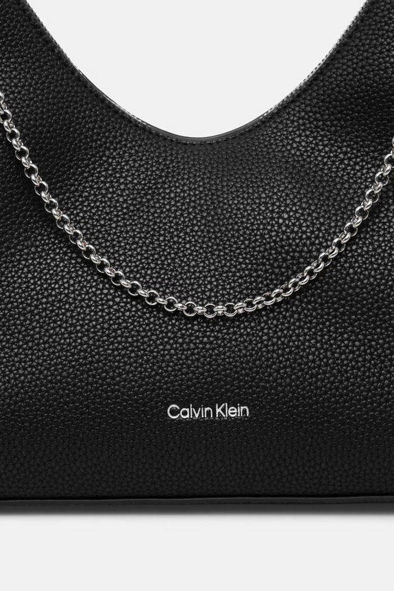 Calvin Klein torebka damska z imitacji skóry czarny LV04F3495G