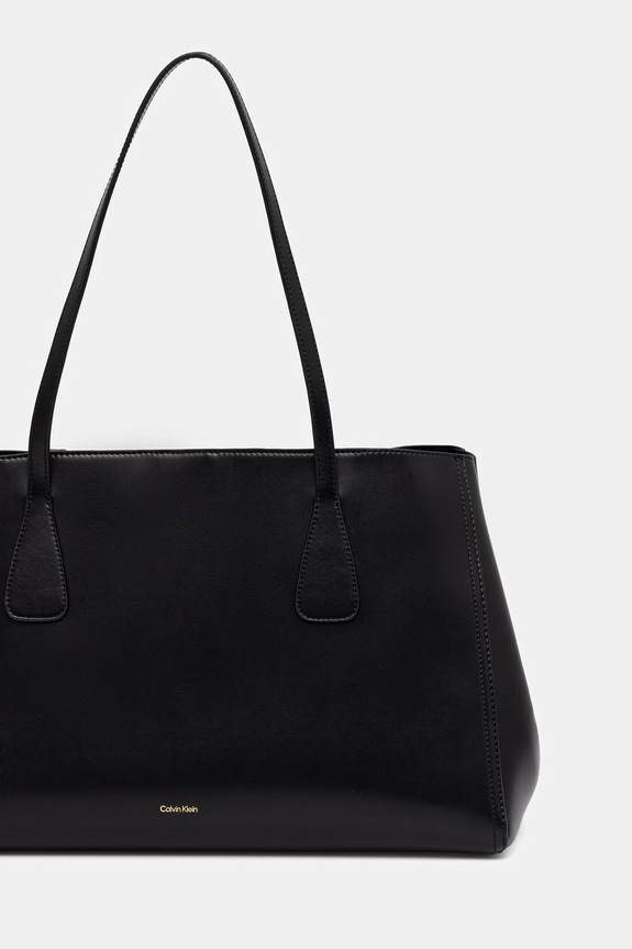 Akcesoria Calvin Klein torebka shopper damska z imitacji skóry LV04F3502G czarny