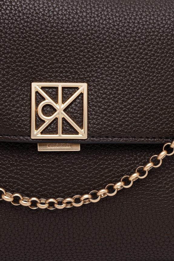 Calvin Klein torebka crossbody damska z imitacji skóry brązowy LV04F3511G