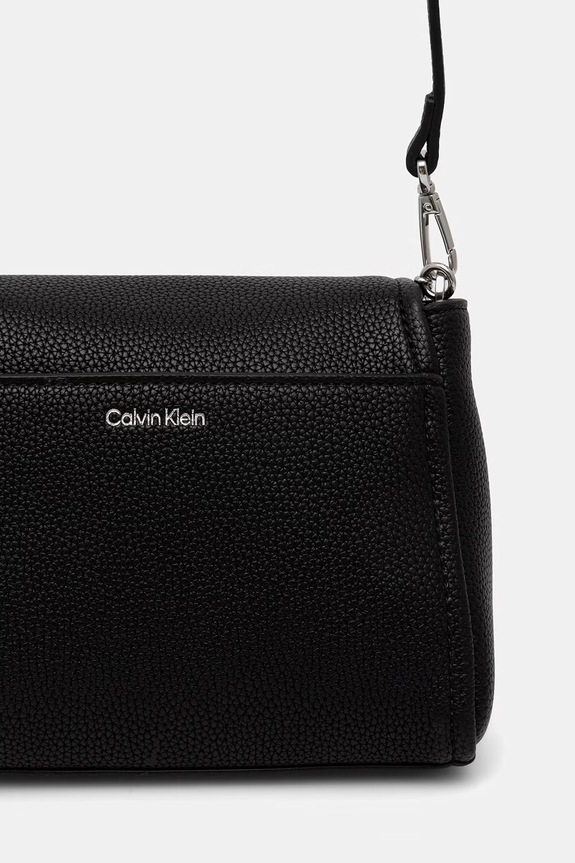 Akcesoria Calvin Klein torebka crossbody damska z imitacji skóry LV04F3511G czarny