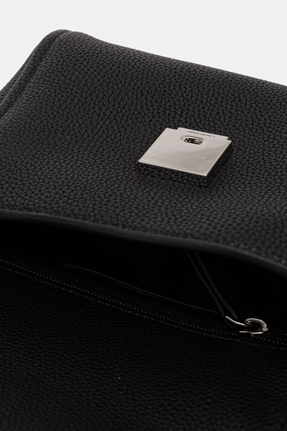 Calvin Klein torebka crossbody damska z imitacji skóry LV04F3511G czarny