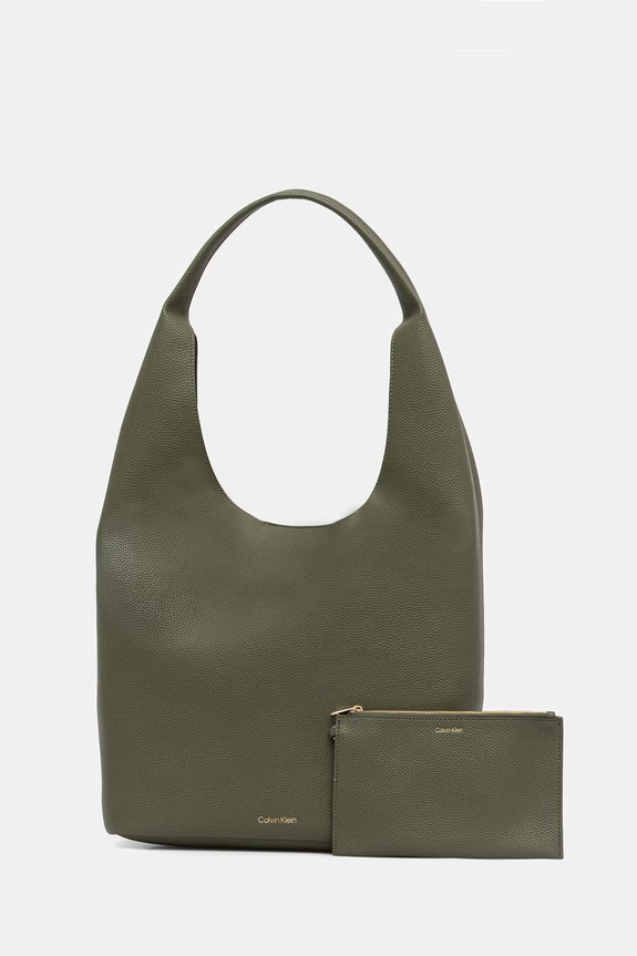 Calvin Klein sac pentru femei, din imitație de piele verde LV04F3596G