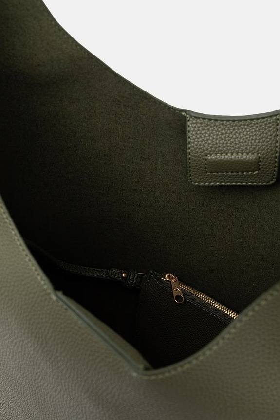 Accesorii Calvin Klein sac pentru femei, din imitație de piele LV04F3596G verde