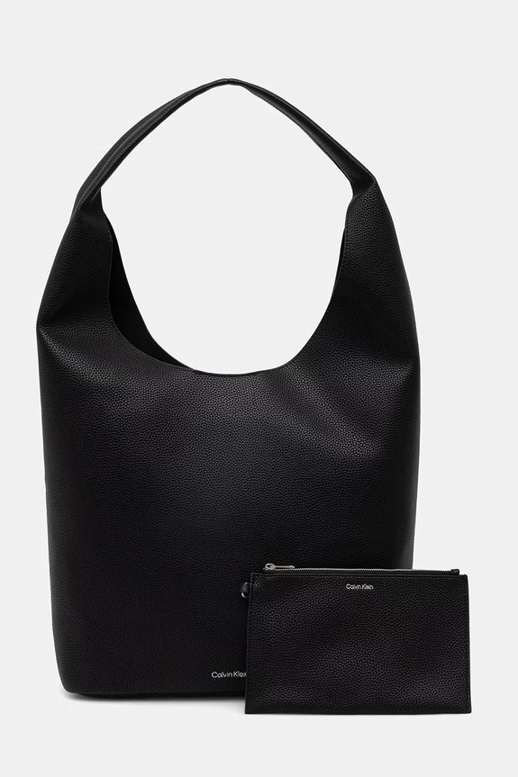 Calvin Klein női műbőr zsák fekete LV04F3596G