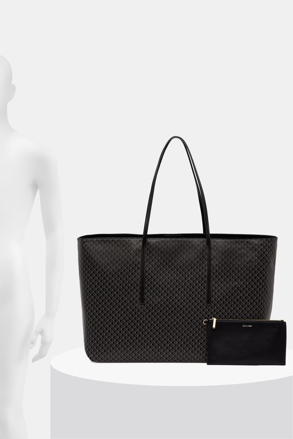Calvin Klein torebka shopper damska z imitacji skóry LV04F3364G