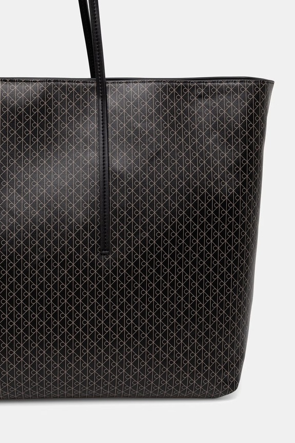 Akcesoria Calvin Klein torebka shopper damska z imitacji skóry LV04F3364G czarny
