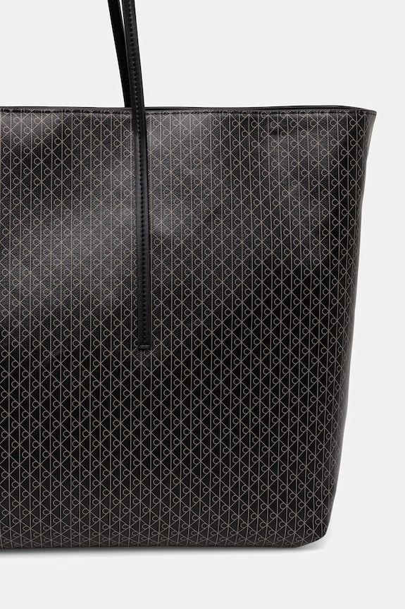 Akcesoria Calvin Klein torebka shopper damska z imitacji skóry LV04F3364G czarny