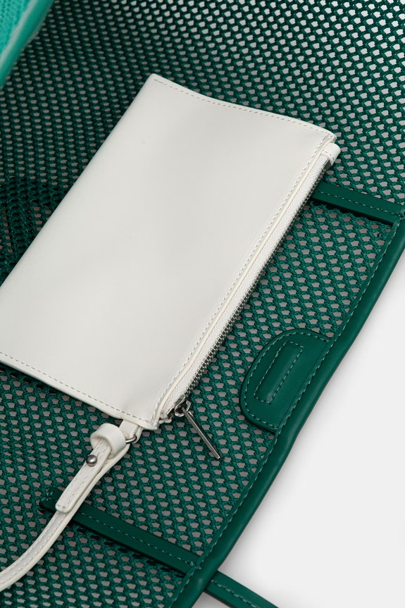 Calvin Klein torebka shopper damska LV04F3380G zielony