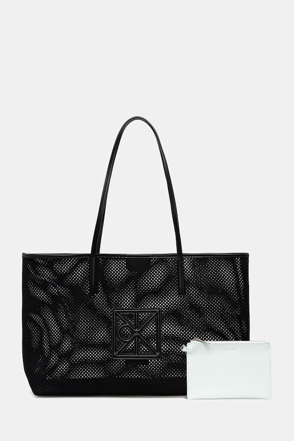 Calvin Klein torebka shopper damska czarny LV04F3380G