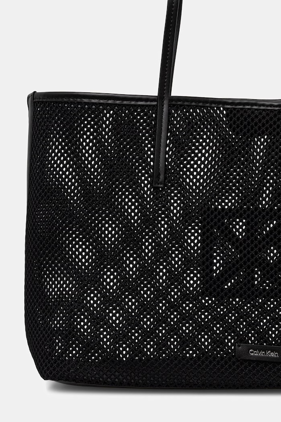 Akcesoria Calvin Klein torebka shopper damska LV04F3380G czarny