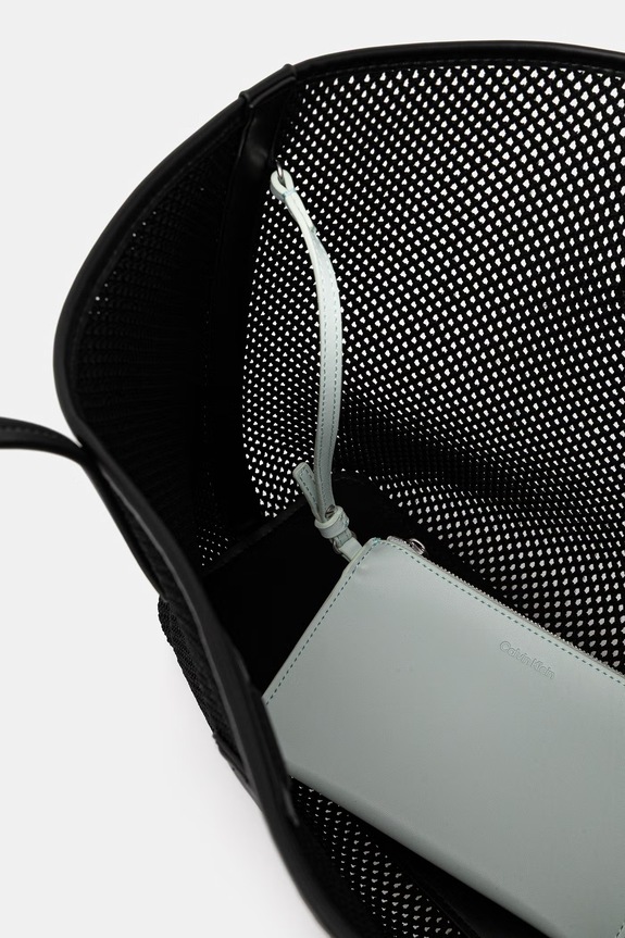 Calvin Klein torebka shopper damska LV04F3380G czarny