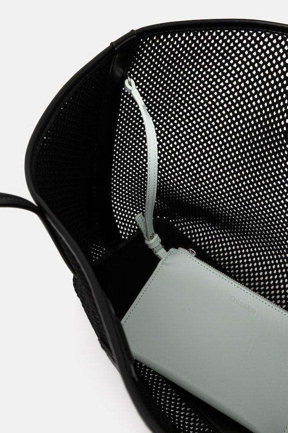 Calvin Klein torebka shopper damska LV04F3380G czarny