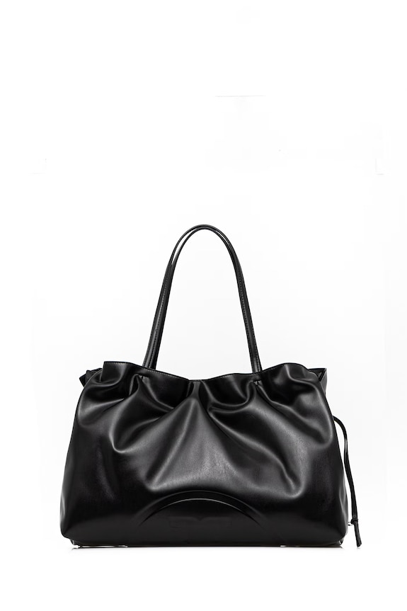 Torba Tory Burch Ella bez uzorka crna 178767