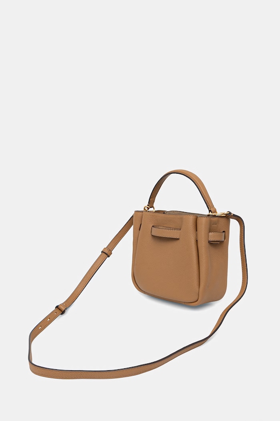 Αξεσουάρ Δερμάτινη τσάντα Tory Burch Romy 179988 μπεζ