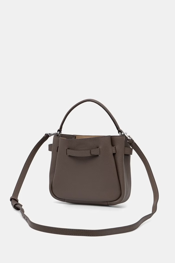 Аксессуары Tory Burch сумка crossbody для женщин из кожи Romy 179988 коричневый