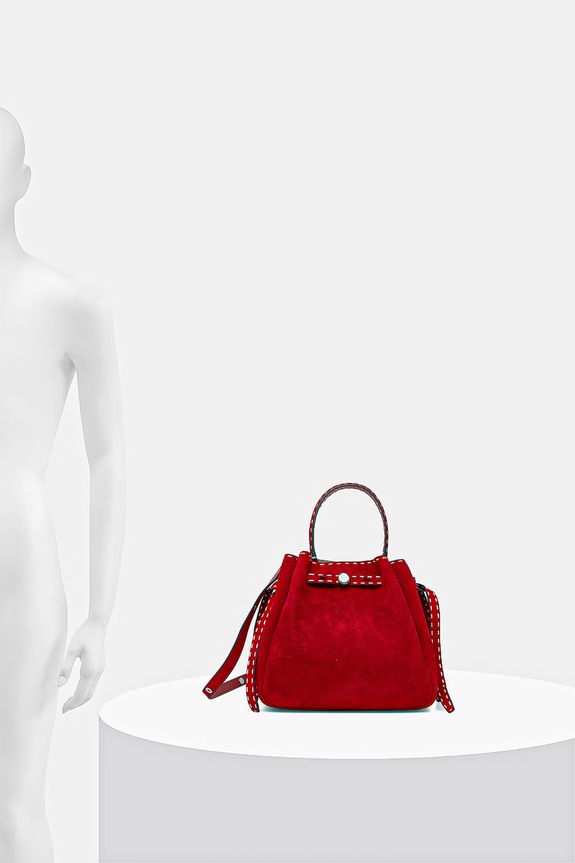 Tory Burch torebka zamszowa Romy 183220
