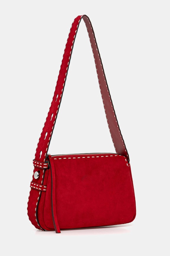 Tory Burch torebka skórzana Romy 183222 czerwony SS26