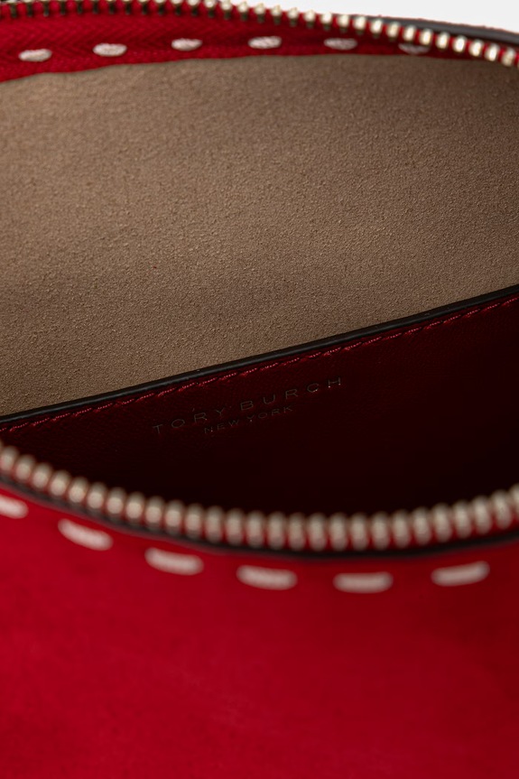 Tory Burch torebka skórzana Romy 183222 czerwony