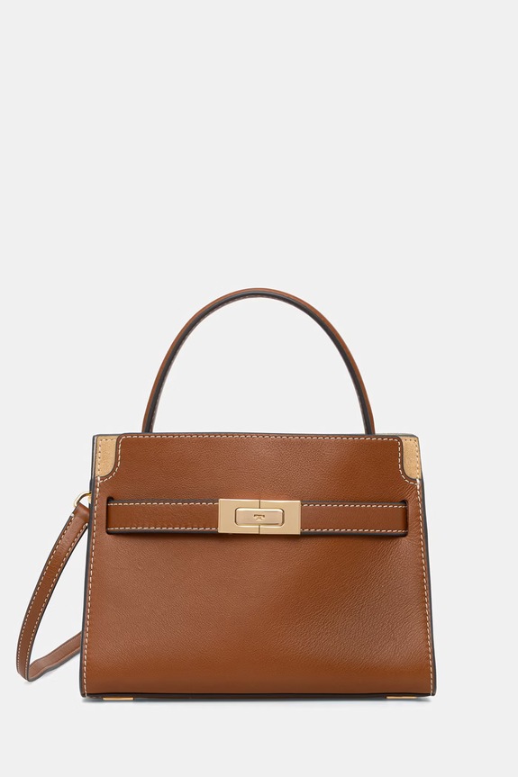 Tory Burch geantă crossbody pentru femei, din piele Lee Radziwill maro 178830