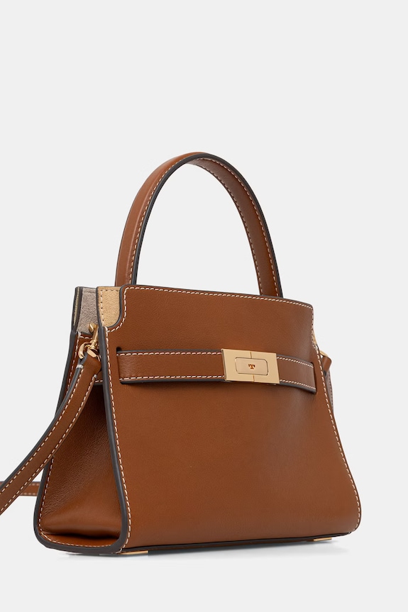 Tory Burch geantă crossbody pentru femei, din piele Lee Radziwill 178830 maro SS26