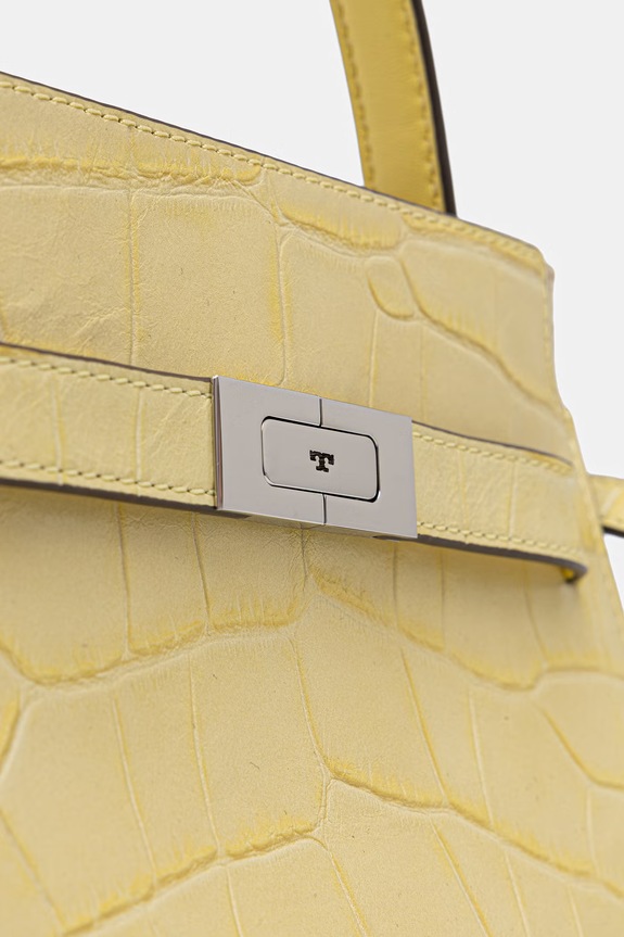 Tory Burch torebka crossbody damska skórzana Lee Radziwill żółty 178831