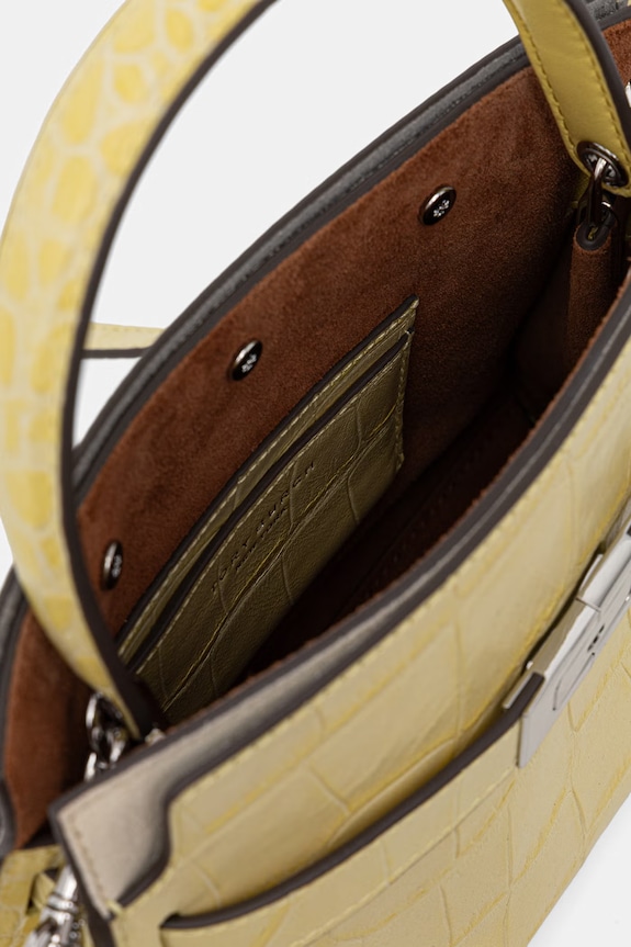 Tory Burch torebka crossbody damska skórzana Lee Radziwill 178831 żółty